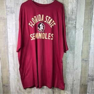 Fanatics Size 3XLT Florida State Seminoles Short Sleeve Crew Neck T-Shirt
